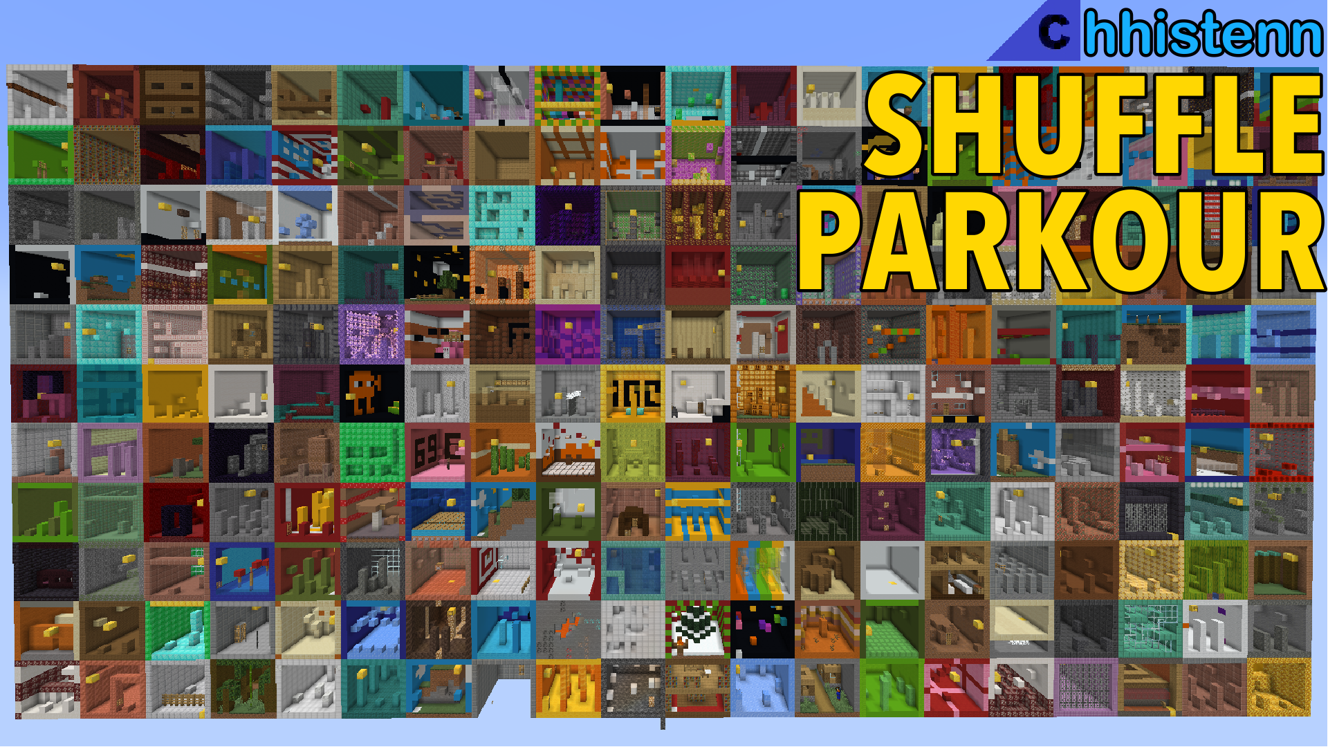 Скачать Shuffle Parkour для Minecraft 1.18.1